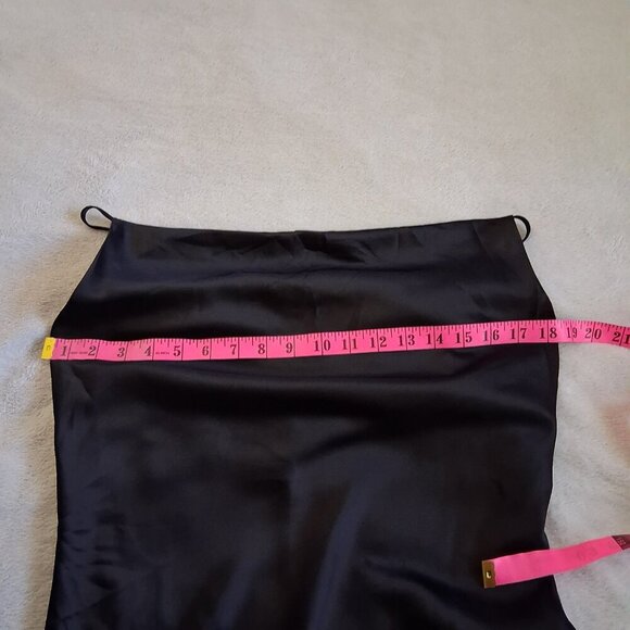 Petal & Pup Women's Size 8 Black Persia Cowl Neck Midi Dress *FLAWS* - Picture 11 of 16